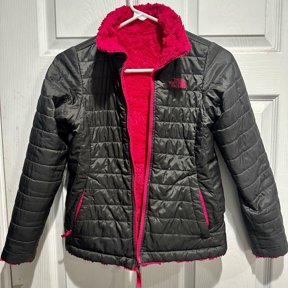 NorthFace reversible jacket girls size 10/12